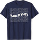 Hair Stylist Retro Groovy Hairdresser Salon Men Women Barber T-Shirt - T-Shirt | Navy