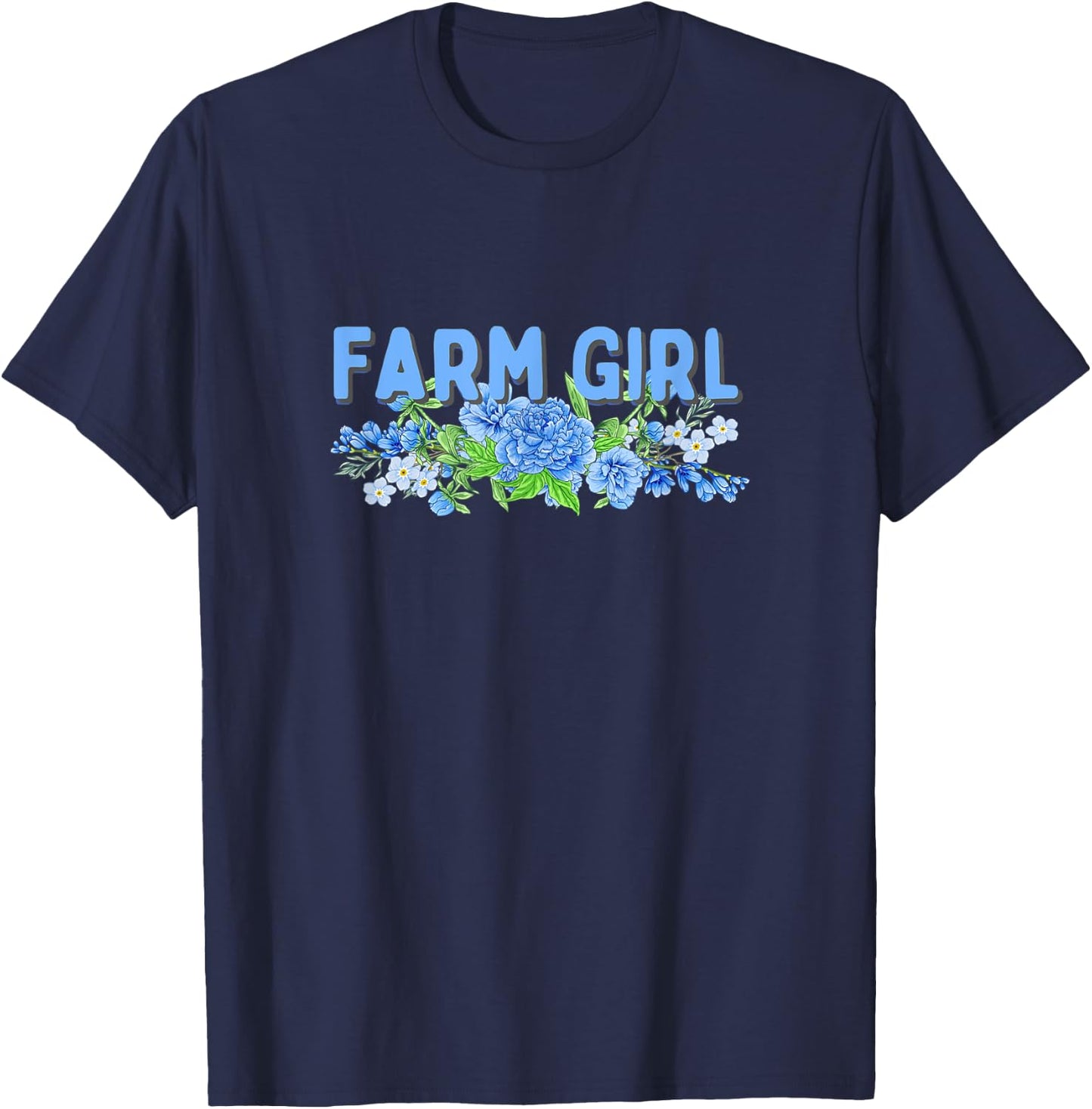 FARM GIRL - Funny Farmer T-Shirt - T-Shirt | Navy