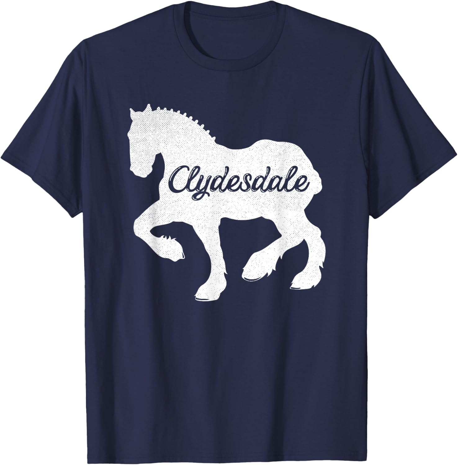 Clydesdale Shirt Clydesdale Rider Giant Feet Horse T-Shirt - T-Shirt | Navy