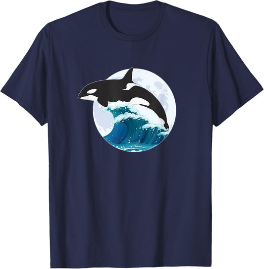 Orca Squad Whale Sea Animal Wildlife Boys & Girls T-Shirt - T-Shirt | Navy