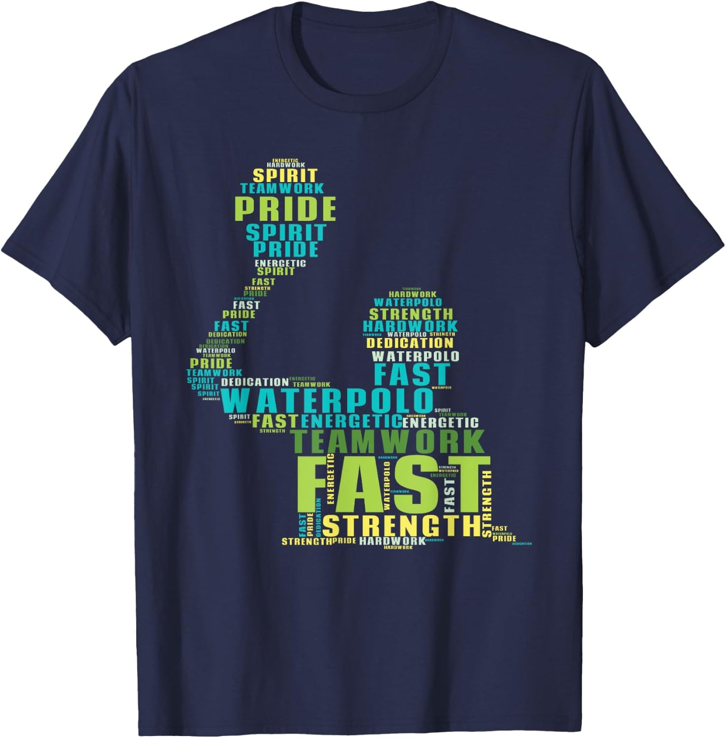 Water Polo Player Coach Sport Lover Athlete Swimmer T-Shirt - T-Shirt | Navy