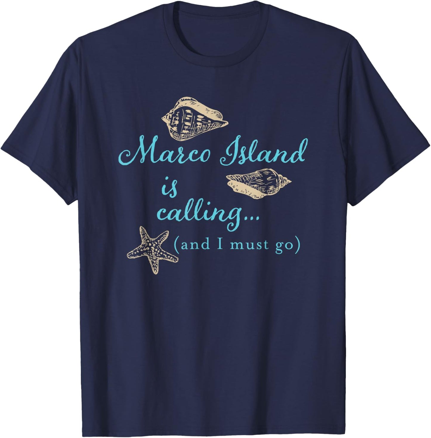 Marco Island Florida is calling T-Shirt - T-Shirt | Navy