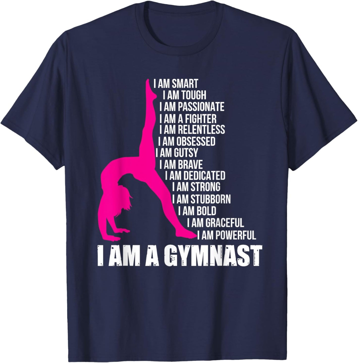 I Am A Gymnast Funny Handstand Gymnastics Gift Women Girls Small T-Shirt - T-Shirt | Navy