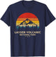 Lassen Volcanic - National Park Retro Souvenir T-Shirt - T-Shirt | Navy