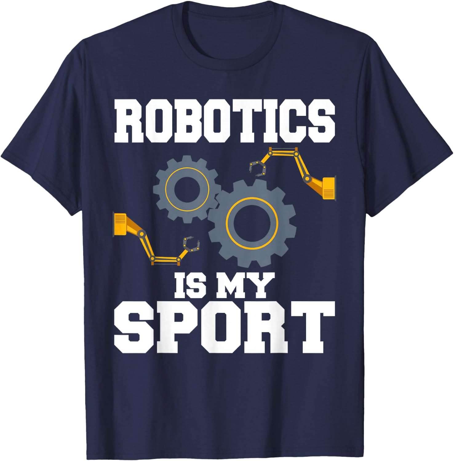 Cool Robotics Art Men Women Robot Engineering Programming T-Shirt - T-Shirt | Navy