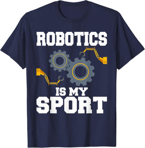 Cool Robotics Art Men Women Robot Engineering Programming T-Shirt - T-Shirt | Navy