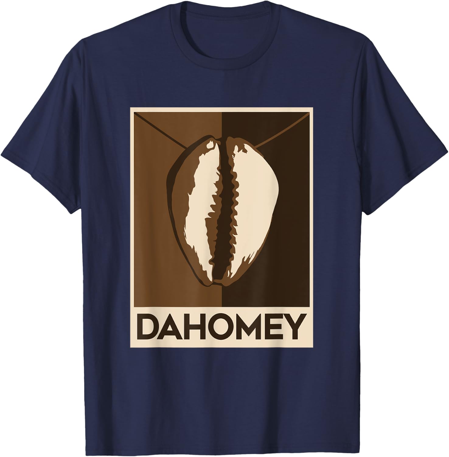 Dahomey kingdom Benin Voodoo Cowrie shell T-Shirt - T-Shirt | Navy