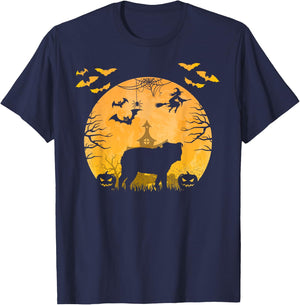 Funny Halloween Dog English bulldog Halloween T-Shirt - T-Shirt | Navy