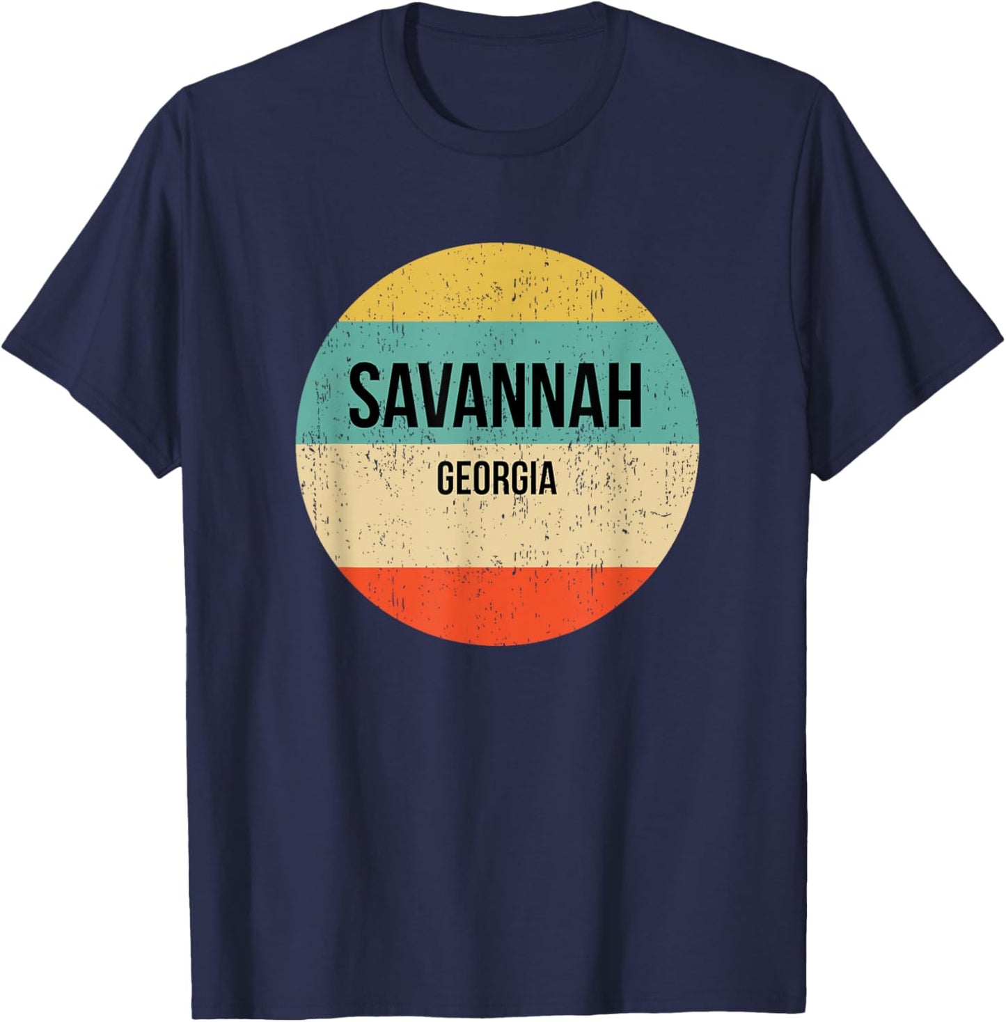 Savannah Georgia Shirt | Savannah T-Shirt - T-Shirt | Navy