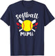 Softball Mimi Proud Mimi Of A Softball Player Mimi T-Shirt - T-Shirt | Navy