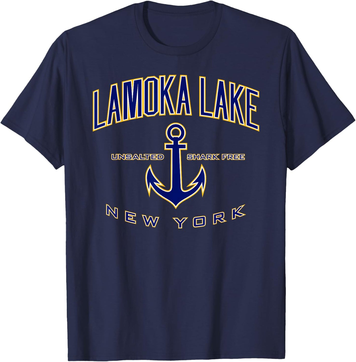Lamoka Lake NY T-Shirt - T-Shirt | Navy