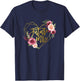 Floral Future Mrs Rose Flower Bride to be Bachelorette T-Shirt - T-Shirt | Navy