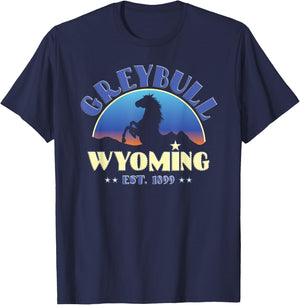Greybull Wyoming WY Wild Horse T-Shirt - T-Shirt | Navy
