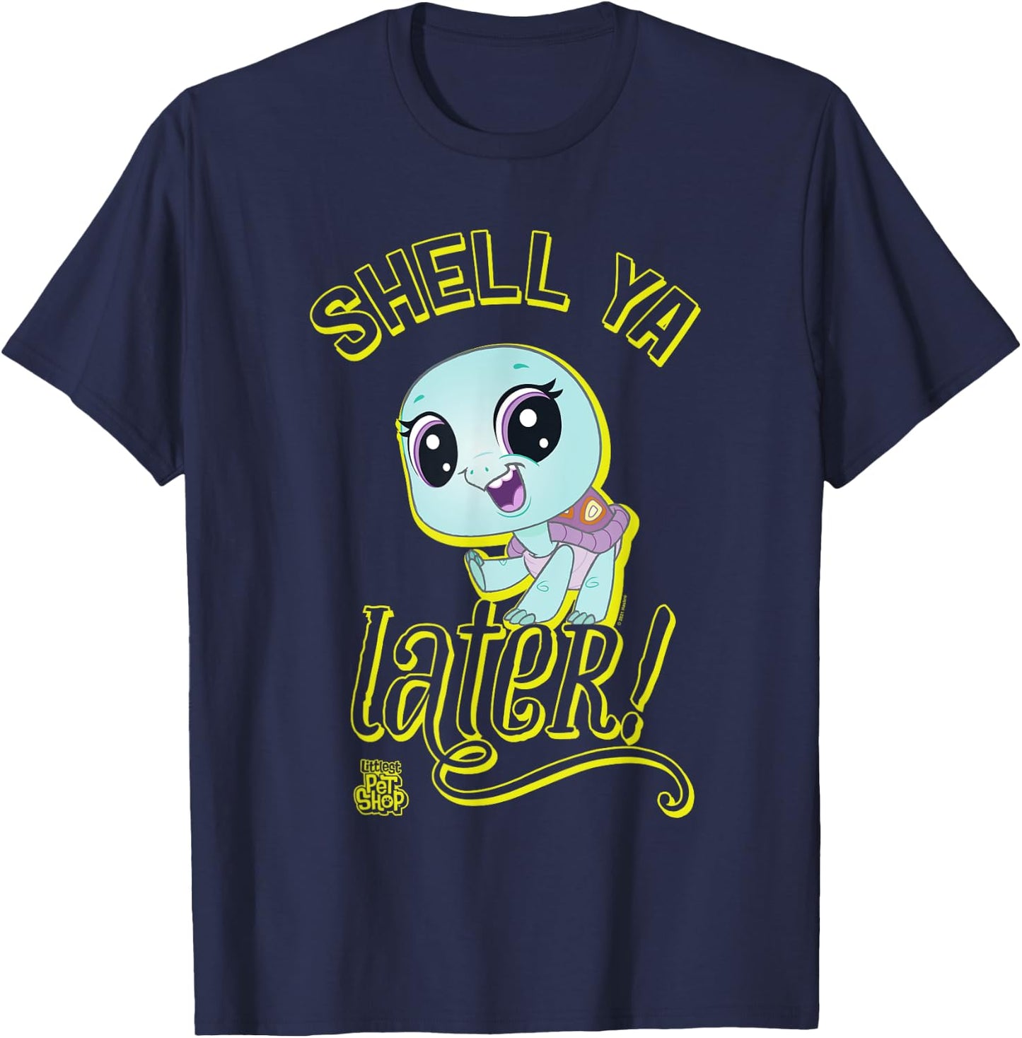 Littlest Pet Shop Shell Ya Later Turtle! T-Shirt - T-Shirt | Navy