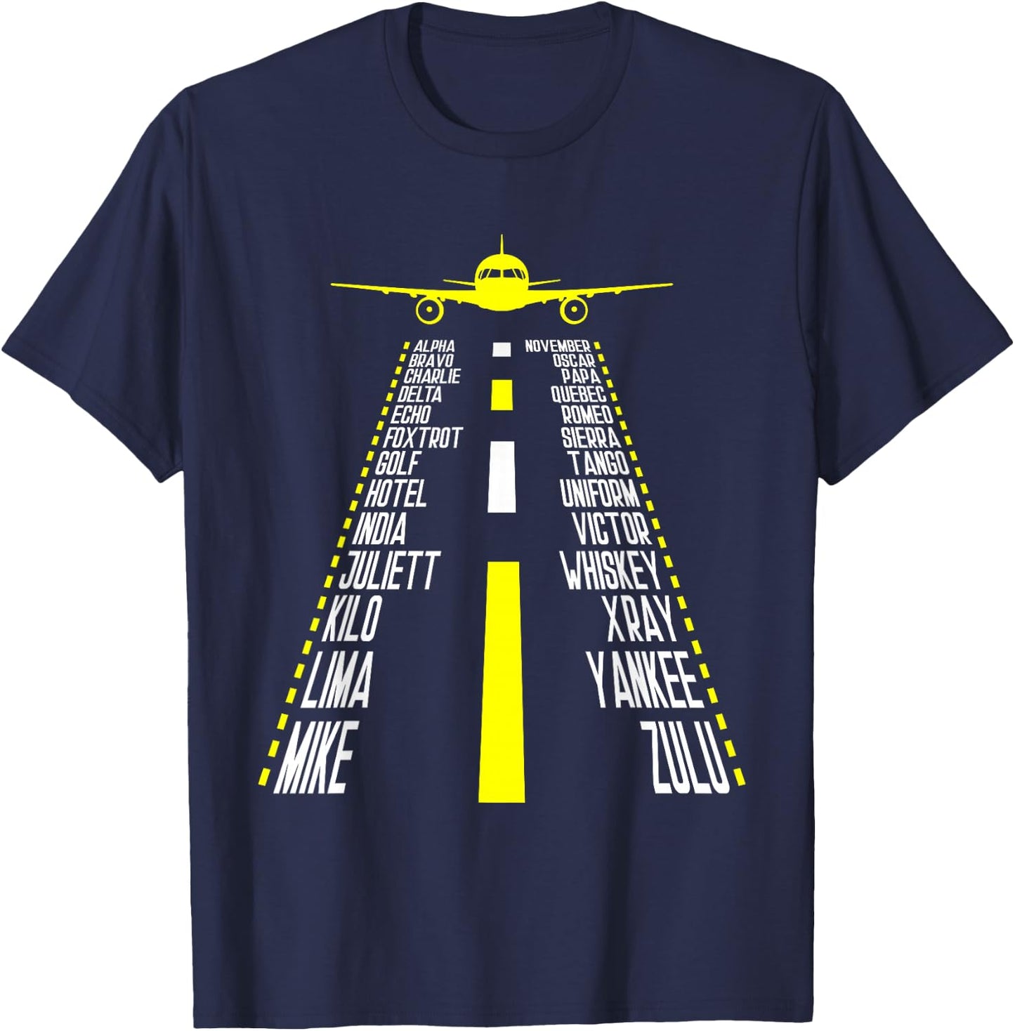 Aeroplane Guide - Flight School Aeroplane Pilot T-Shirt - T-Shirt | Navy