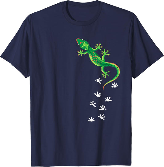 Cool Lizard Art Men Women Herpetology Reptile Lizard Lover Small T-Shirt - T-Shirt | Navy