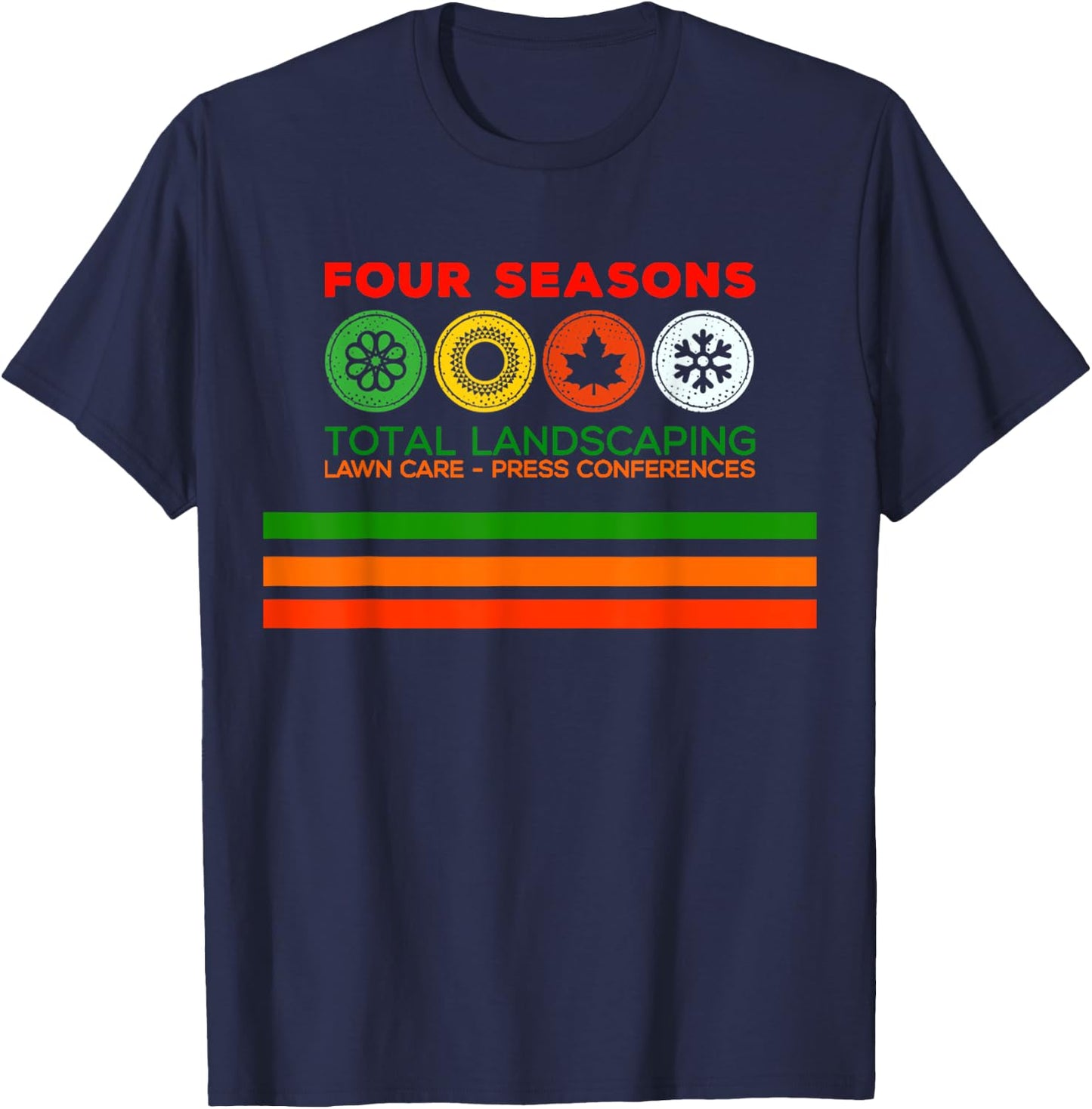 Four Season Total Landscaping - Graphic T-Shirt - T-Shirt | Navy