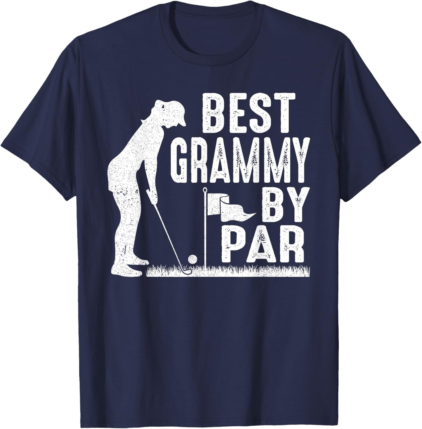 Mother's Day Best Grammy By Par Golf Lover Gift T-Shirt - T-Shirt | Navy