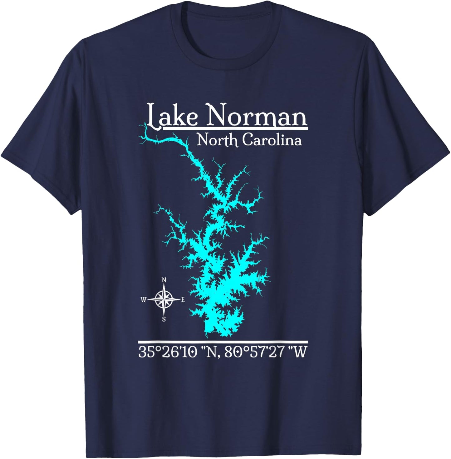 Lake Norman, North Carolina T-Shirt - T-Shirt | Navy