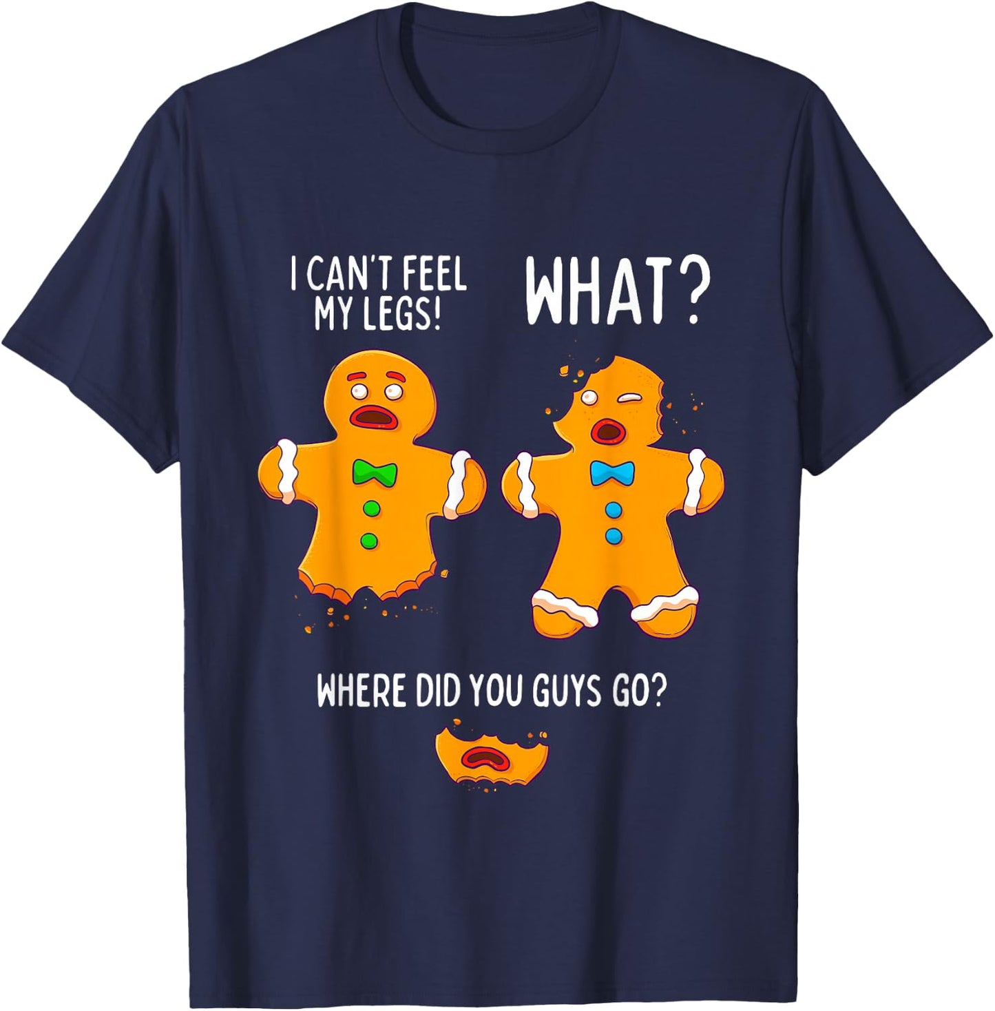 Funny Gingerbread Men Christmas Xmas Cookie Man Baking Gift T-Shirt - T-Shirt | Navy