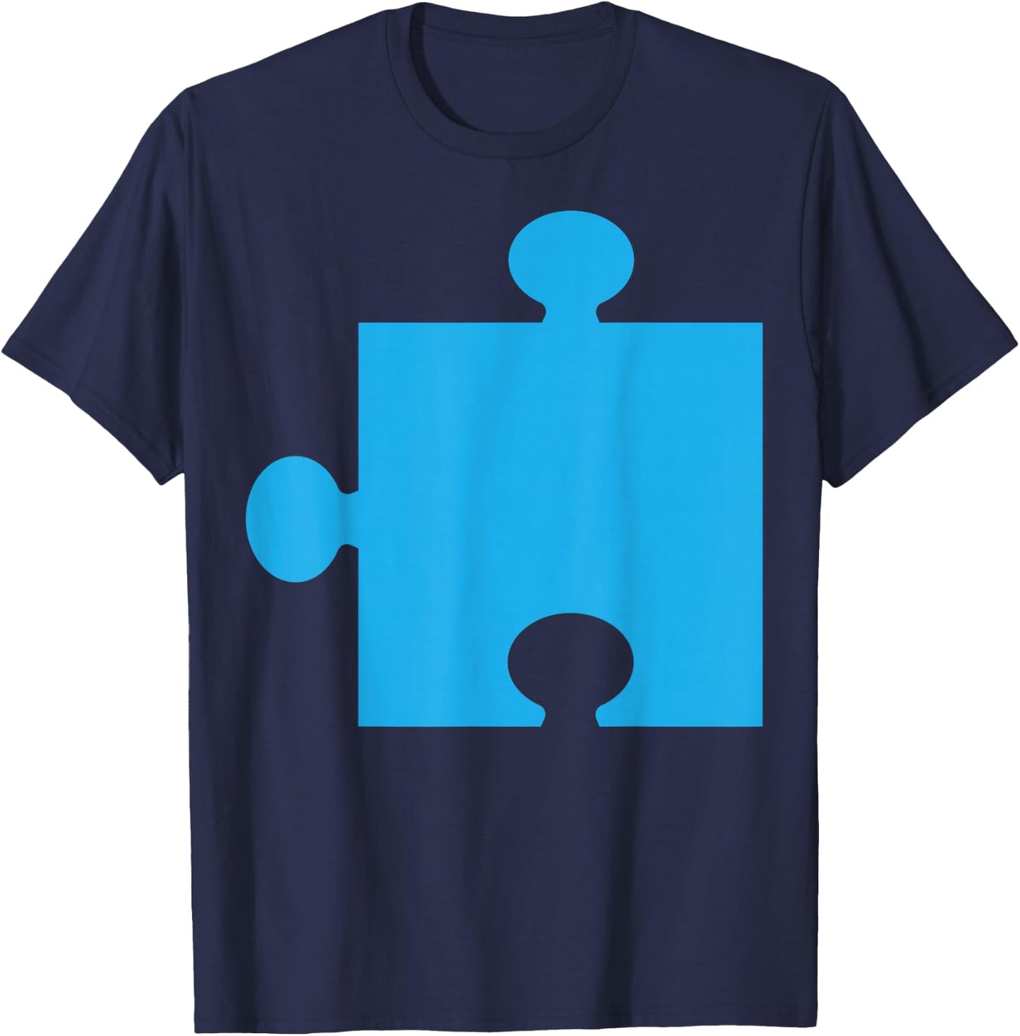 Puzzle 2 Easy Puzzle Pieces Couple Halloween Costume T-Shirt - T-Shirt | Navy