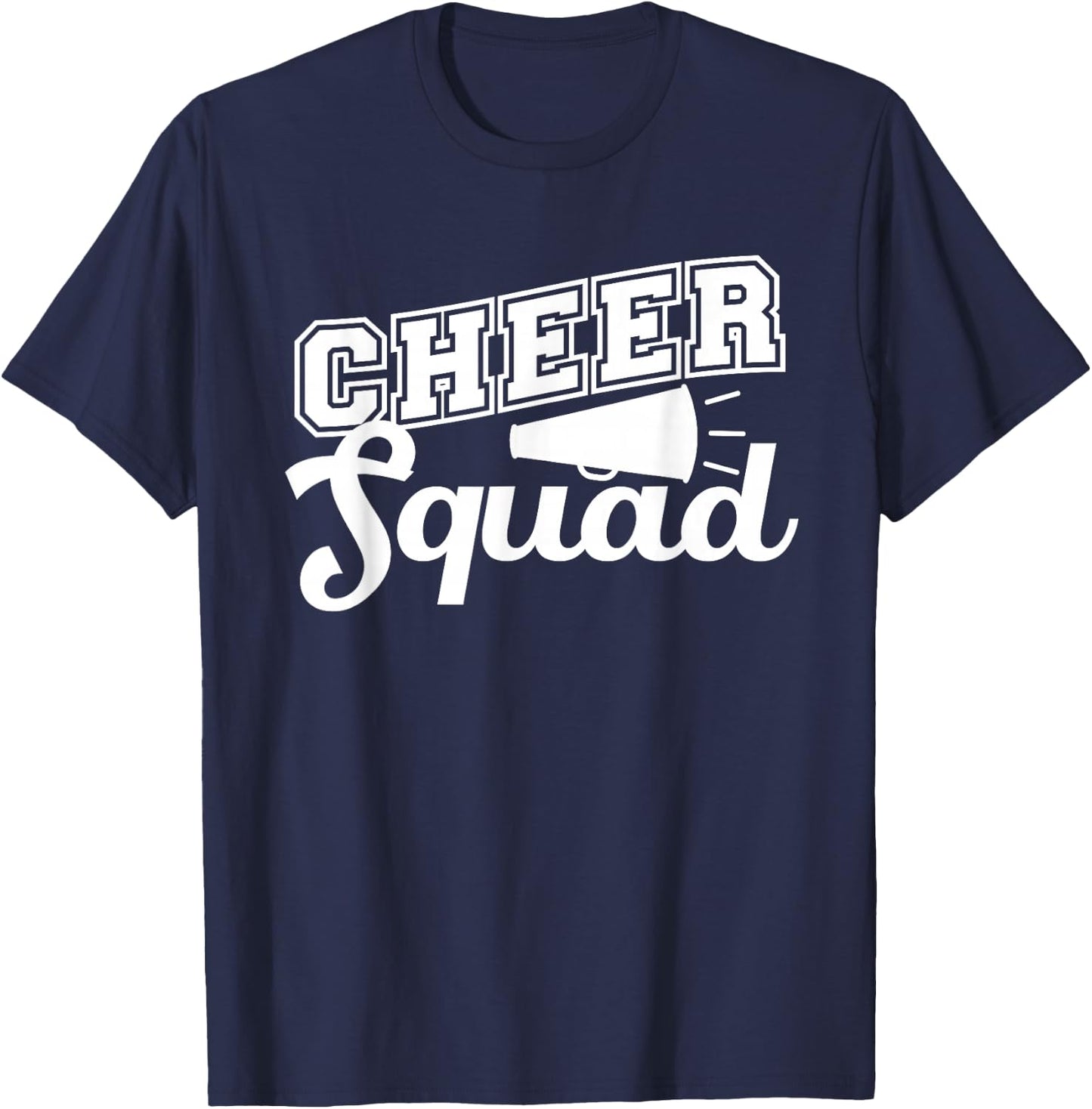 Cute Cheerleader Art Women Girls Cheer Squad Cheer Flyer T-Shirt - T-Shirt | Navy