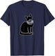 Cat with Ruth Bader Ginsburg Collar RBG T-Shirt - T-Shirt | Navy