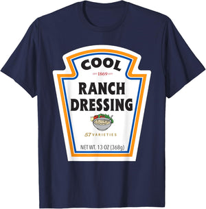 Cool Ranch Dressing Bottle Label Funny Halloween Costume T-Shirt - T-Shirt | Navy