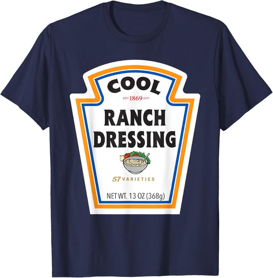 Cool Ranch Dressing Bottle Label Funny Halloween Costume T-Shirt - T-Shirt | Navy