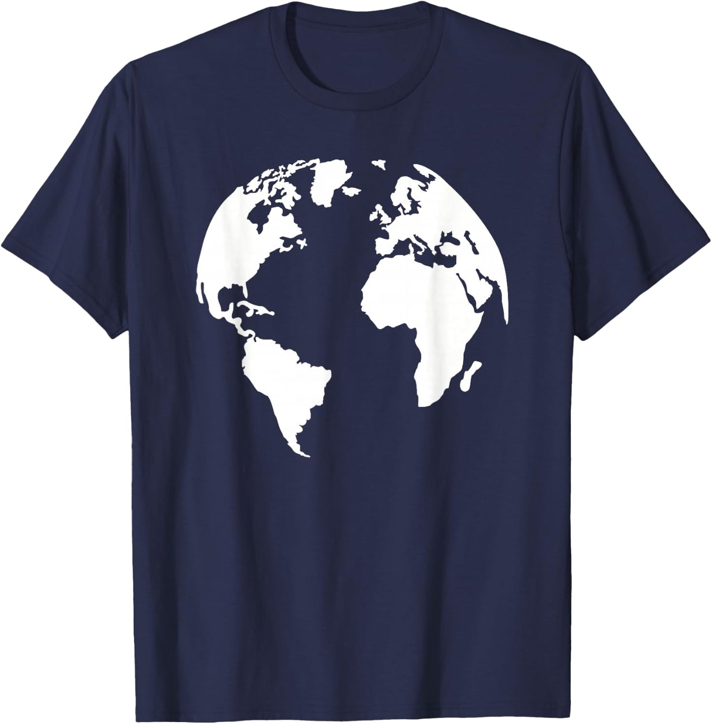Globe world map T-Shirt - T-Shirt | Navy