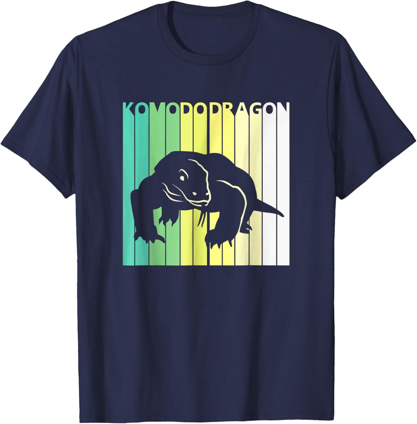 Wild Animal Komodo Dragon St Patrick's Day T-Shirt - T-Shirt | Navy