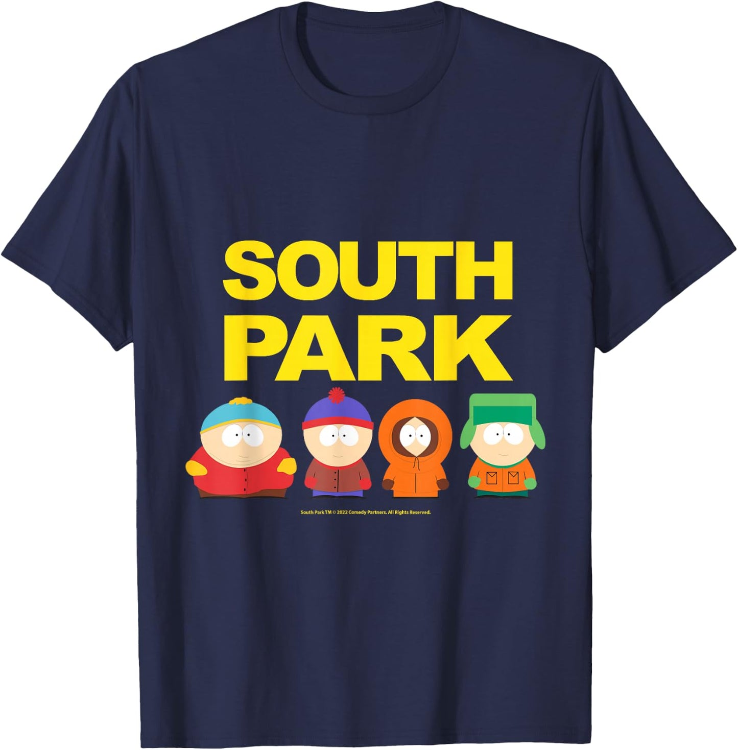 South Park Gang Below Logo T-Shirt - T-Shirt | Navy