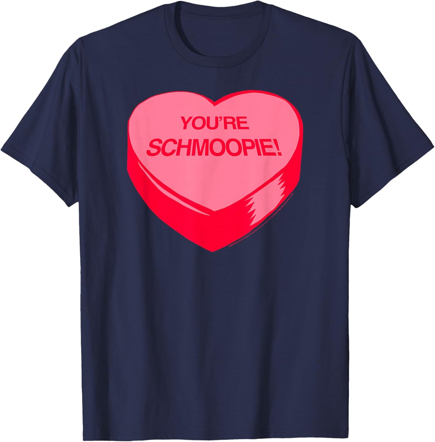 Seinfeld You're Schmoopie! Valentine's Day Heart 90's Show T-Shirt - T-Shirt | Navy