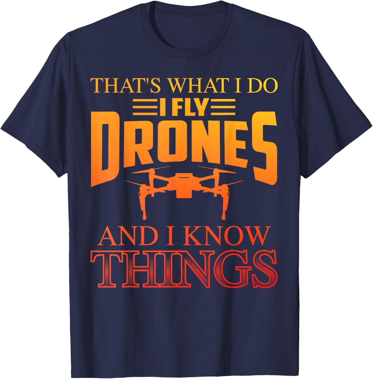 Funny Drone Art Women Boys Drone Racing Drone Pilot T-Shirt - T-Shirt | Navy