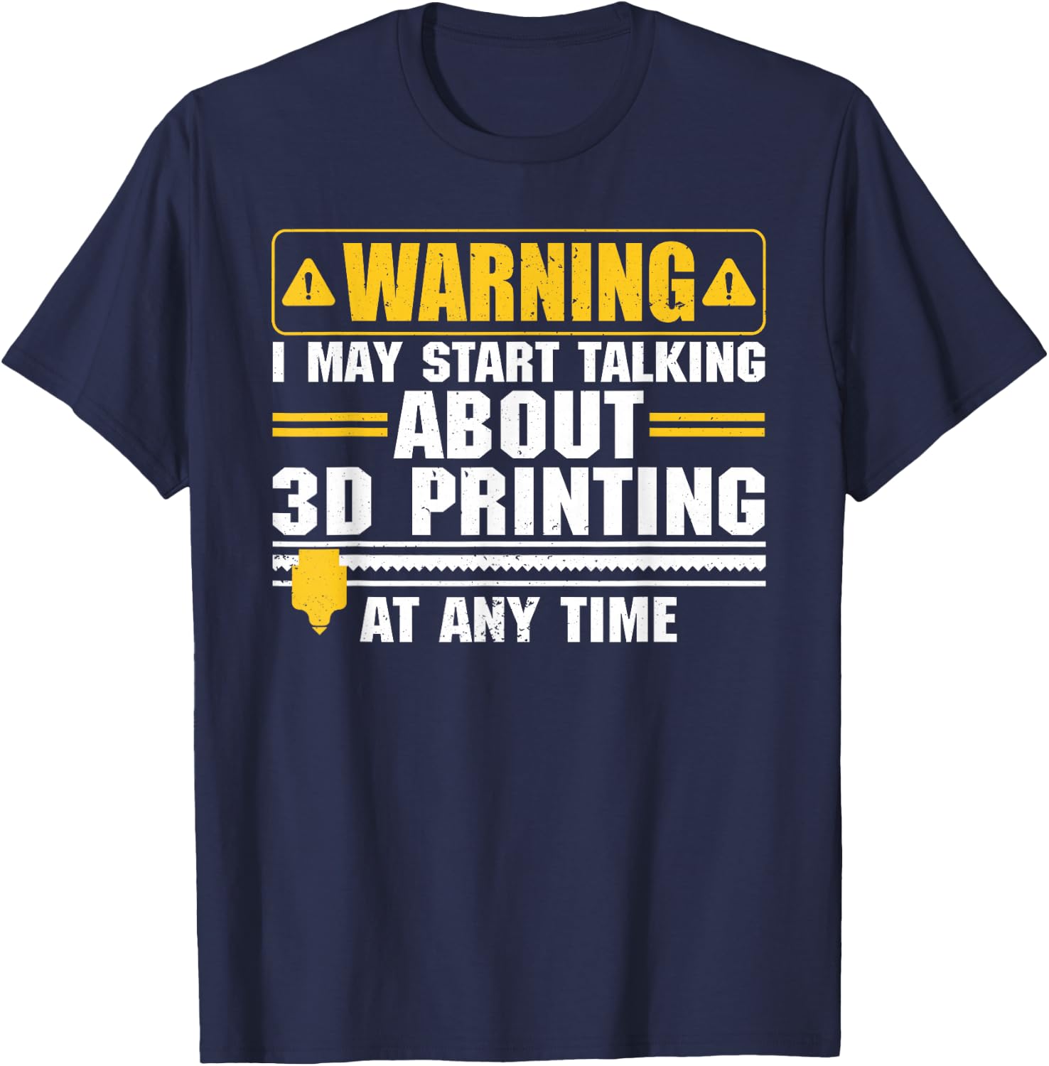 Funny 3D Printer Art Women 3D Printing Worker Lover T-Shirt - T-Shirt | Navy