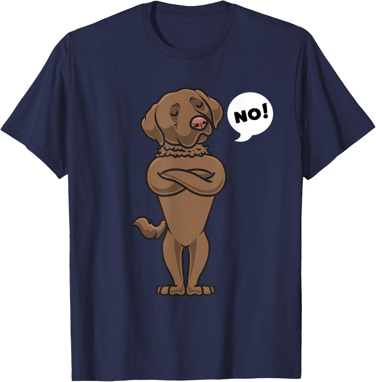 Stubborn Chesapeake Bay Retriever Dog funny Women Girls Kids T-Shirt - T-Shirt | Navy