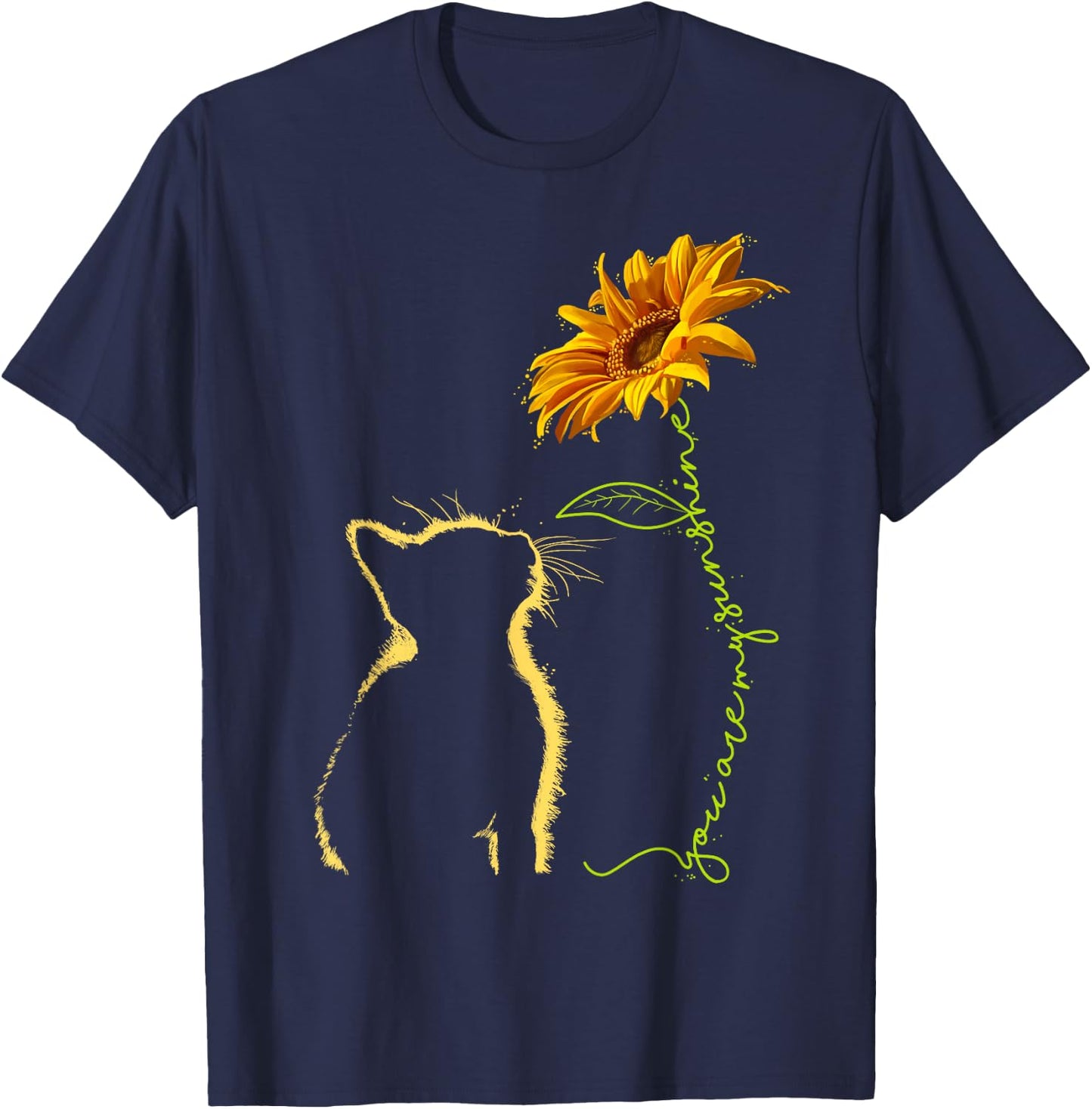Cat You Are My Sunshine - Cats Gift T-Shirt - T-Shirt | Navy