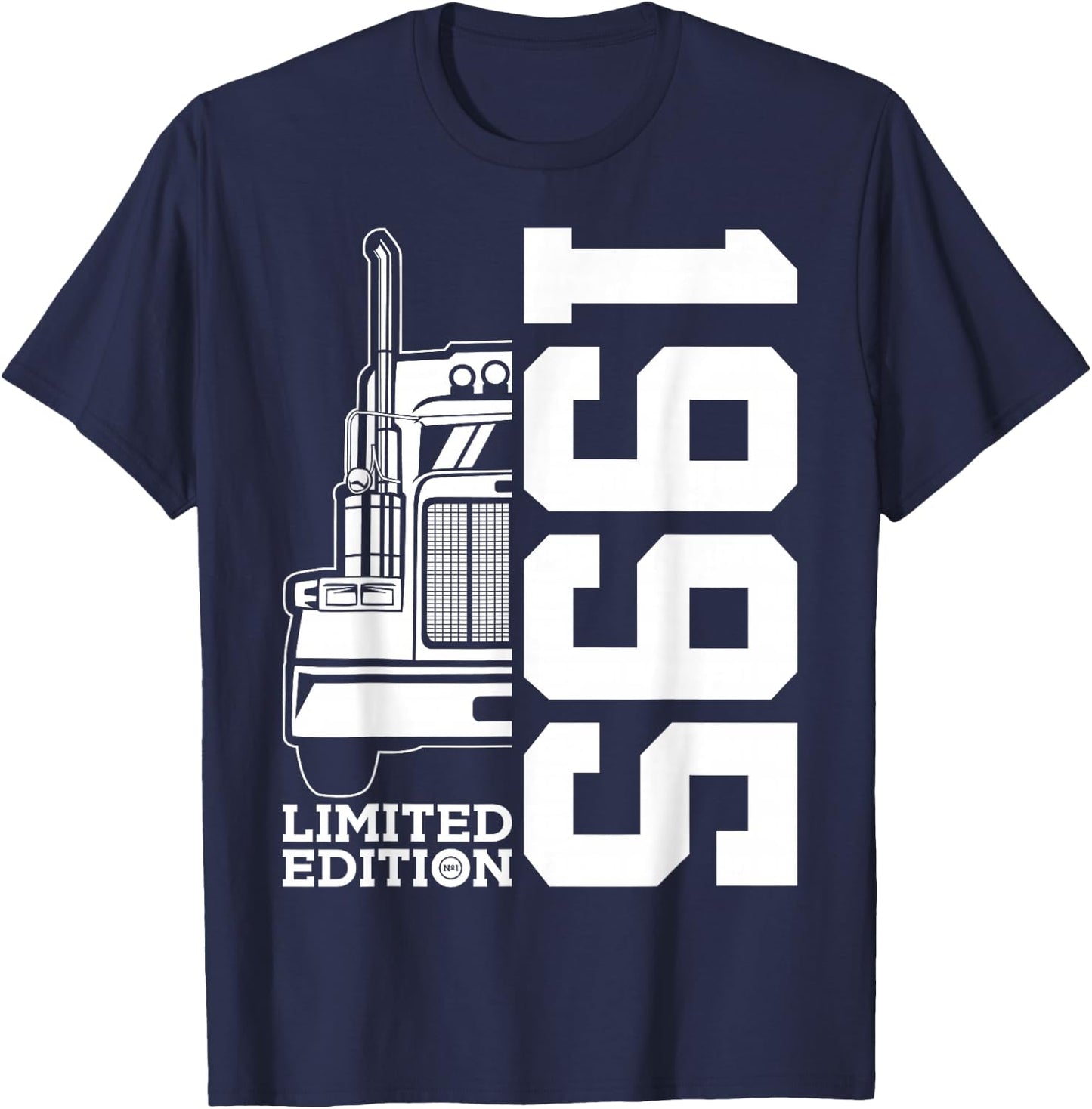 31 Years Trucker 1995 Trucker Driver 31st Birthday T-Shirt - T-Shirt | Navy