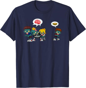 Zombie Just Wants A Sandwich T-Shirt - T-Shirt | Navy