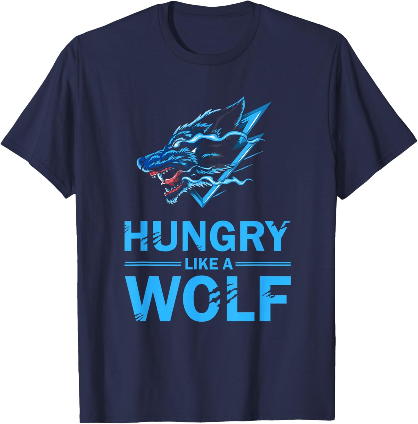 Wolf Predator - Wilderness Wolves Wolf T-Shirt - T-Shirt | Navy