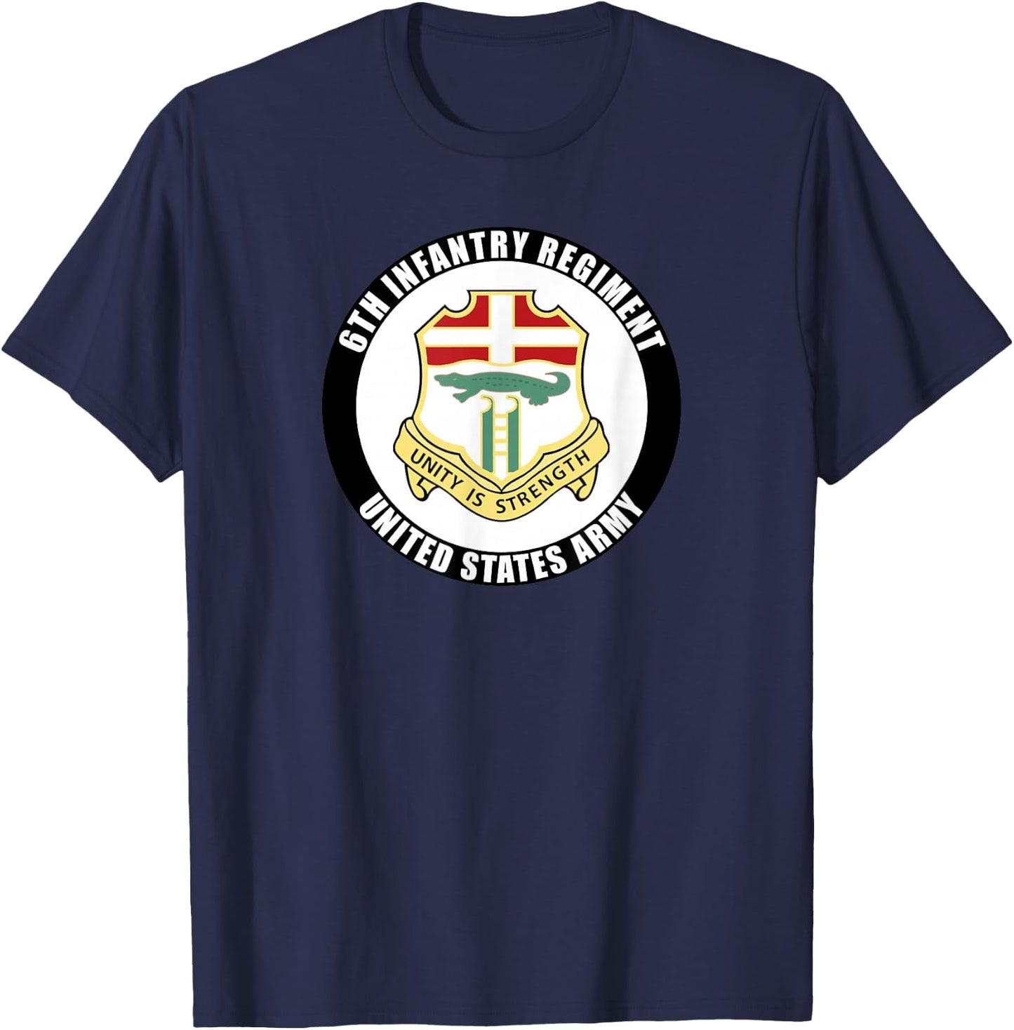 6th Infantry Regiment United States Army Veteran Military T-Shirt - T-Shirt | Navy
