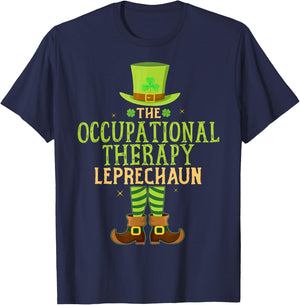 The Occupational Therapy Leprechaun Matching St Patricks Day T-Shirt - T-Shirt | Navy
