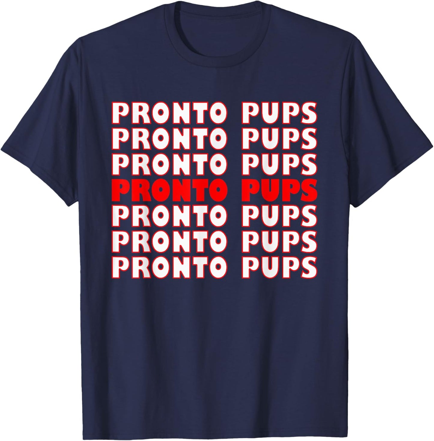 Pronto Pup Design T-Shirt - T-Shirt | Navy