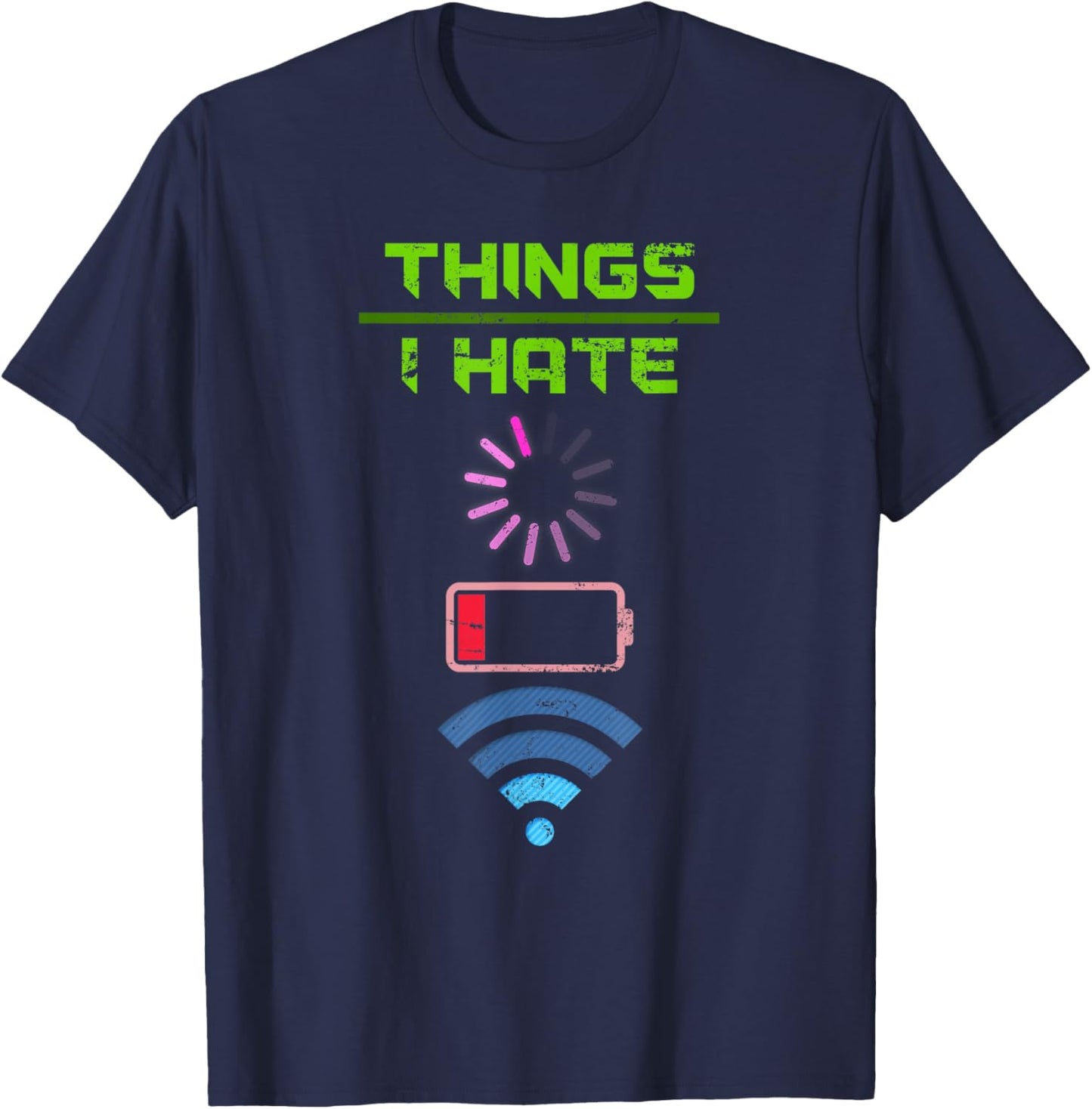 Things I Hate Programmer T-Shirt - T-Shirt | Navy