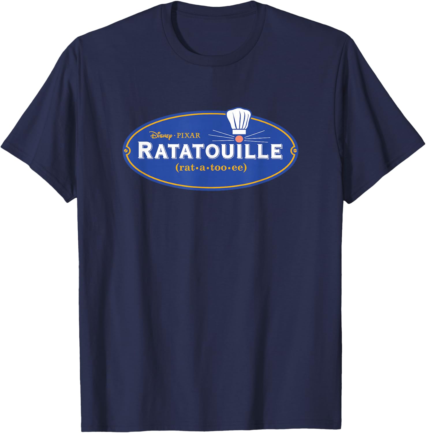 Disney Pixar Ratatouille Movie Logo T-Shirt - T-Shirt | Navy