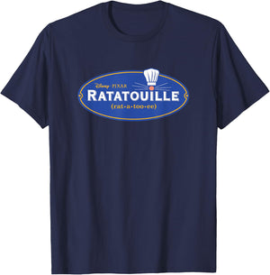 Disney Pixar Ratatouille Movie Logo T-Shirt - T-Shirt | Navy