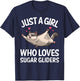 Funny Sugar Glider Design For Girls Women Gliding Animal T-Shirt - T-Shirt | Navy