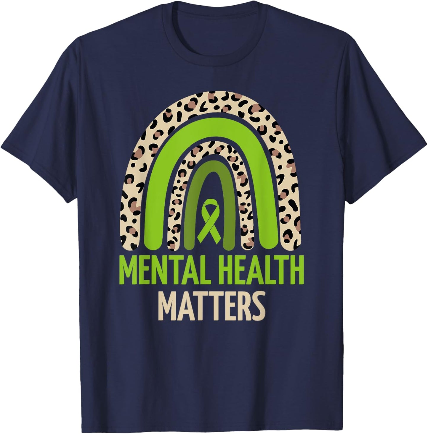Mental Health Matters Men Women Kids Mental Health Awareness T-Shirt - T-Shirt | Navy