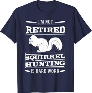 Squirrel Hunter Marrmots Rifle Hunting Chipmunks Gift T-Shirt - T-Shirt | Navy