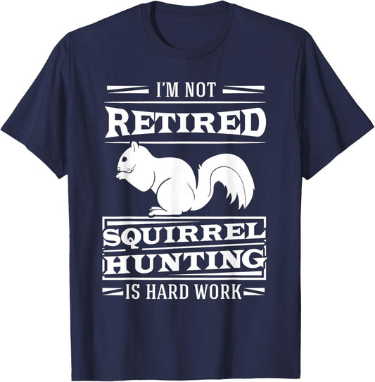 Squirrel Hunter Marrmots Rifle Hunting Chipmunks Gift T-Shirt - T-Shirt | Navy